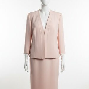 Le Suit Light Pink Peach Women's Blazer and Dress